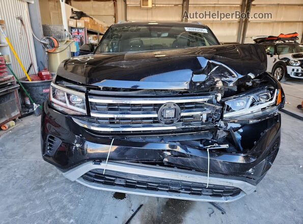 1V2KE2CA6MC225102 2021 VOLKSWAGEN ATLAS Black Front view
