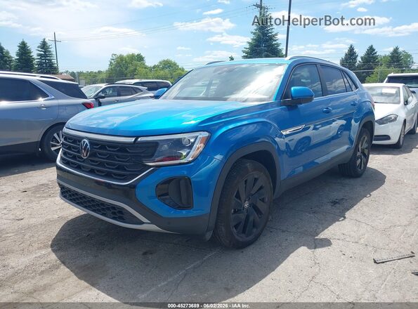 1V2KE2CA8RC250381 2024 VOLKSWAGEN ATLAS Blue Przód lewy
