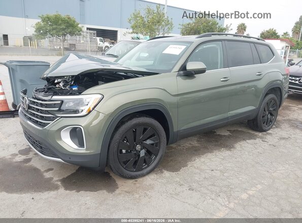 1V2KN2CA5TC574699 2026 VOLKSWAGEN ATLAS Зеленый Передняя левая четверть