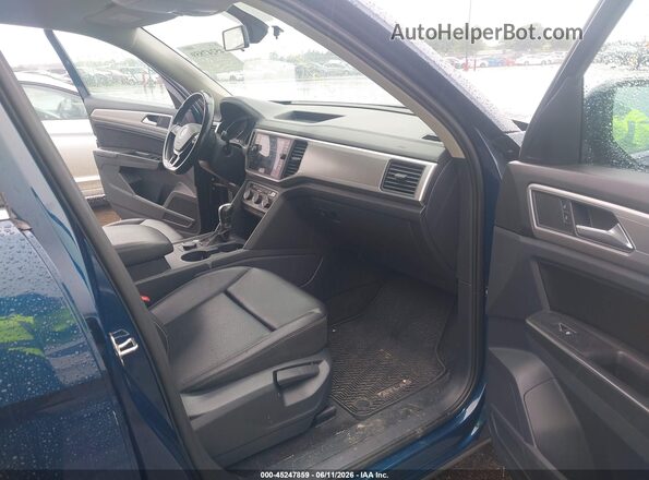 1V2KR2CA3JC513580 2018 VOLKSWAGEN ATLAS Blue Vista interior delantera