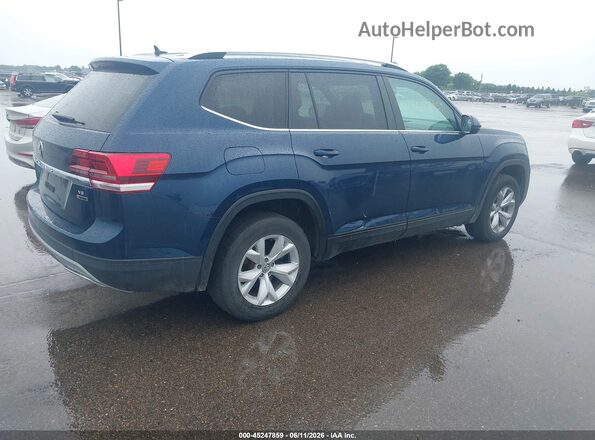 1V2KR2CA3JC513580 2018 VOLKSWAGEN ATLAS Blue Trasero derecho