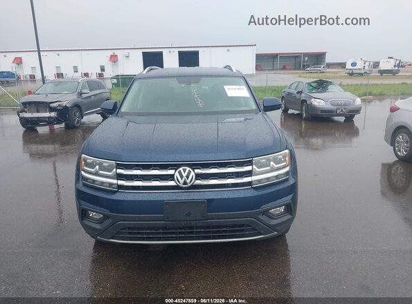 1V2KR2CA3JC513580 2018 VOLKSWAGEN ATLAS Blue Vista interior trasera