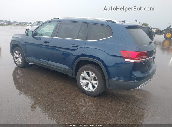 1V2KR2CA3JC513580 2018 VOLKSWAGEN ATLAS Blue Trasero izquierdo