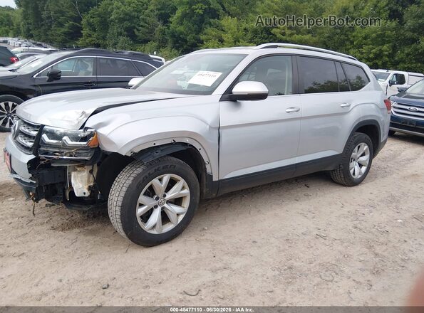 1V2KR2CA3JC574301 2018 VOLKSWAGEN ATLAS Silver წინა მარცხენა ხედი სამი მეოთხედიდან