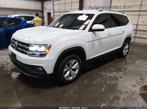 1V2KR2CA5JC586403 2018 VOLKSWAGEN ATLAS White Vista tres cuartos delantera izquierda