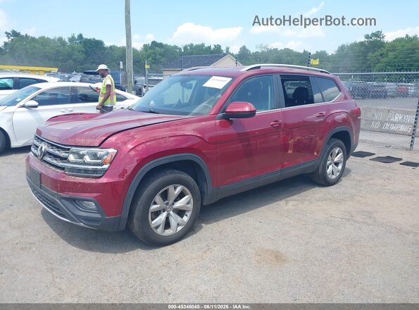 1V2KR2CA8JC525997 2018 VOLKSWAGEN ATLAS Красный Передняя левая четверть