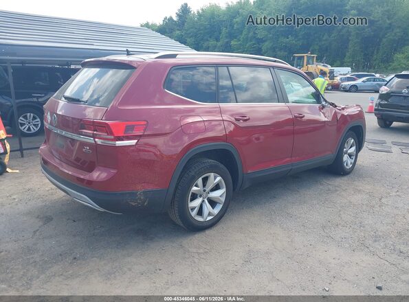 1V2KR2CA8JC525997 2018 VOLKSWAGEN ATLAS Красный Задняя правая четверть