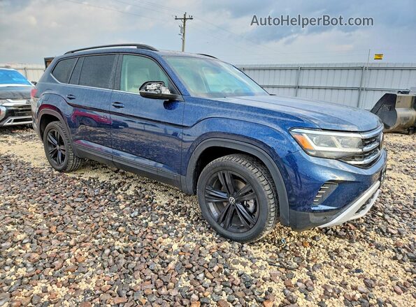 1V2KR2CA8PC545644 2023 VOLKSWAGEN ATLAS Синий Передняя правая четверть
