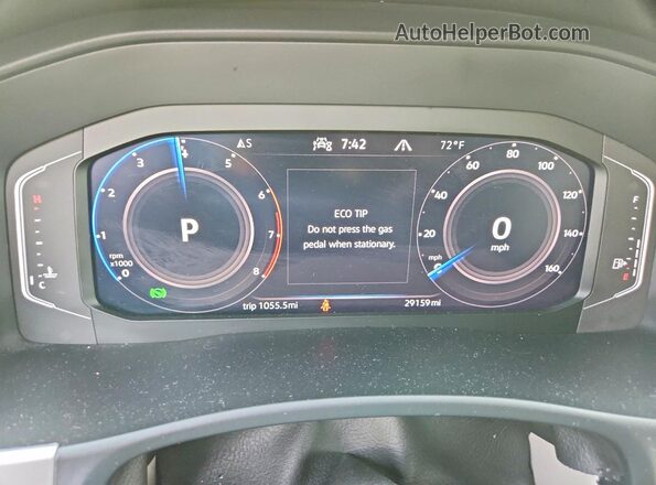 1V2KR2CA8PC545644 2023 VOLKSWAGEN ATLAS Синий Вид щитка приборов