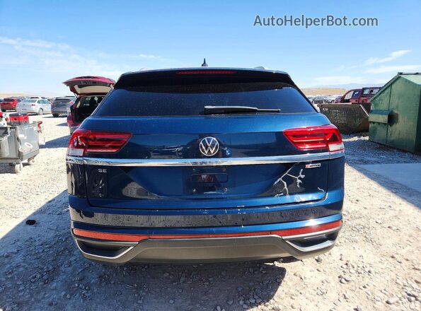 1V2LC2CAXMC224660 2021 VOLKSWAGEN ATLAS Blue Հետևի տեսք