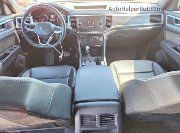 1V2LC2CAXMC224660 2021 VOLKSWAGEN ATLAS Blue Առջևի վահանակի տեսք