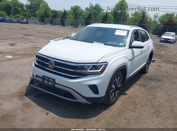 1V2LC2CAXNC226944 2022 VOLKSWAGEN ATLAS White Առջևի ձախ երեք քառորդ տեսարան