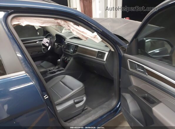 1V2LP2CA1NC511150 2022 VOLKSWAGEN ATLAS Blue Widok wnętrza z przodu