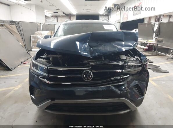 1V2LP2CA1NC511150 2022 VOLKSWAGEN ATLAS Blue Widok zestawu wskaźników
