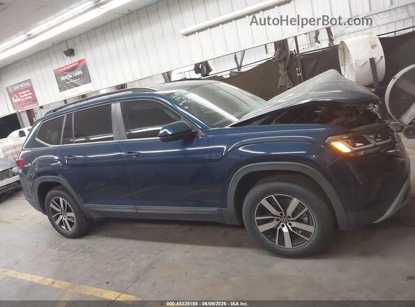 1V2LP2CA1NC511150 2022 VOLKSWAGEN ATLAS Blue Widok wnętrza z tyłu