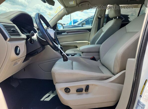 1V2LP2CA3MC532130 2021 VOLKSWAGEN ATLAS White წინა სალონის ხედი