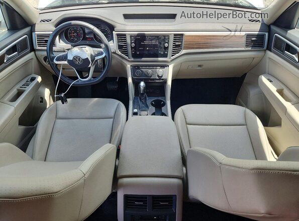1V2LP2CA3MC532130 2021 VOLKSWAGEN ATLAS White წინა პანელის ხედი