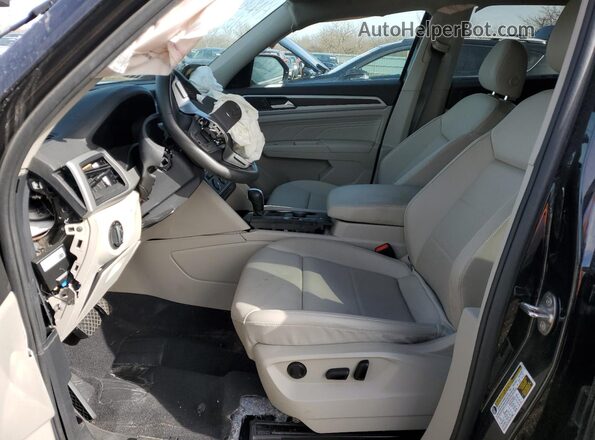 1V2LP2CA5NC559413 2022 VOLKSWAGEN ATLAS Black Widok wnętrza z przodu