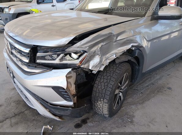 1V2LP2CA7MC525813 2021 VOLKSWAGEN ATLAS Silver Front view