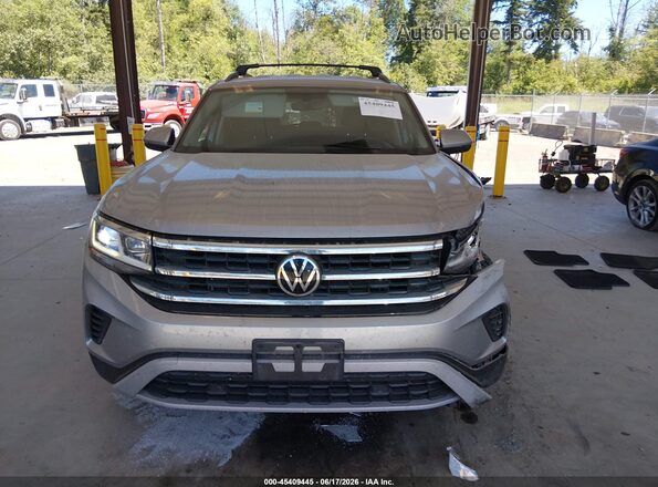 1V2LP2CA7MC525813 2021 VOLKSWAGEN ATLAS Silver Instrument cluster view