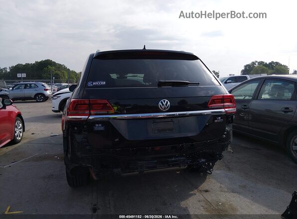 1V2LR2CA0JC588001 2018 VOLKSWAGEN ATLAS Black Widok z przodu