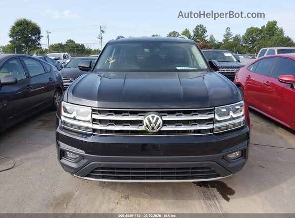 1V2LR2CA0JC588001 2018 VOLKSWAGEN ATLAS Black Widok wnętrza z tyłu