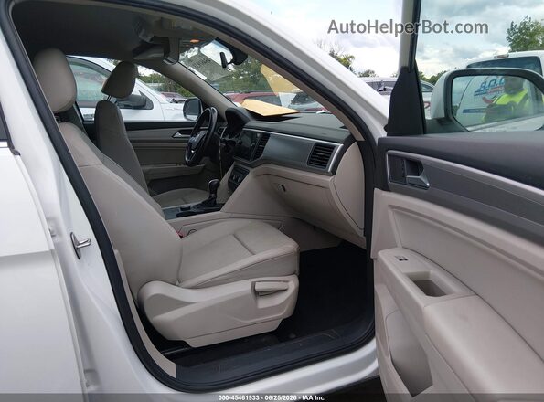 1V2LR2CA1KC555767 2019 VOLKSWAGEN ATLAS White Widok wnętrza z przodu