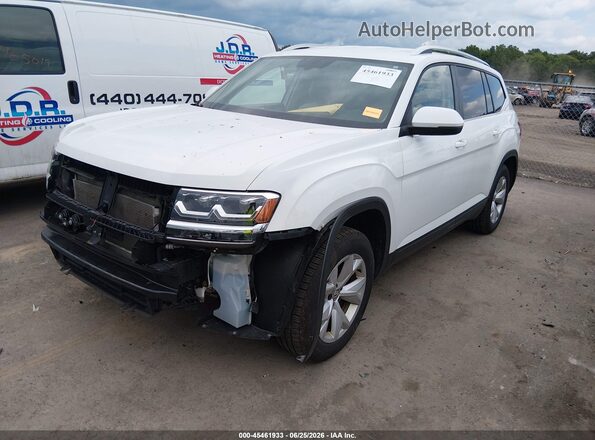 1V2LR2CA1KC555767 2019 VOLKSWAGEN ATLAS White Przód lewy