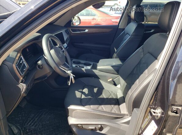 1V2LR2CA2RC608065 2024 VOLKSWAGEN ATLAS Black წინა სალონის ხედი