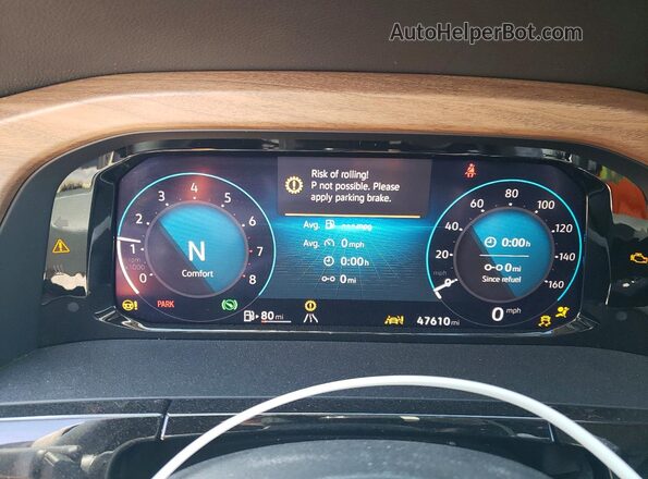 1V2LR2CA2RC608065 2024 VOLKSWAGEN ATLAS Black ხელსაწყოთა პანელის ხედი