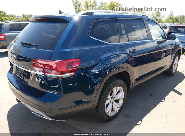 1V2LR2CA3JC542713 2018 VOLKSWAGEN ATLAS Blue Rear right