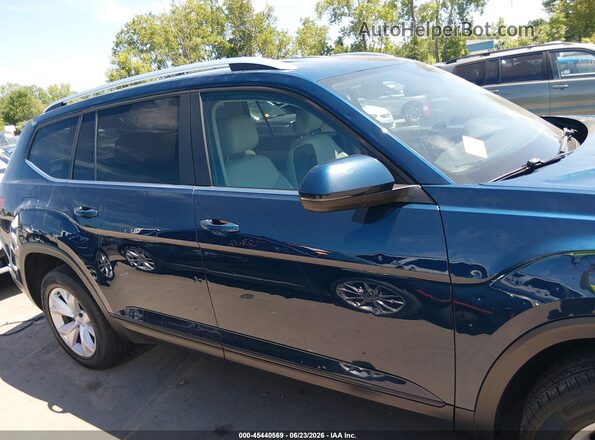 1V2LR2CA3JC542713 2018 VOLKSWAGEN ATLAS Blue Rear interior view