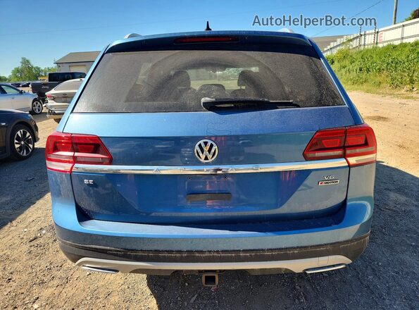 1V2LR2CA3KC589418 2019 VOLKSWAGEN ATLAS Blue Հետևի տեսք
