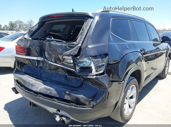 1V2LR2CA6JC523153 2018 VOLKSWAGEN ATLAS Black Դիմացի տեսք