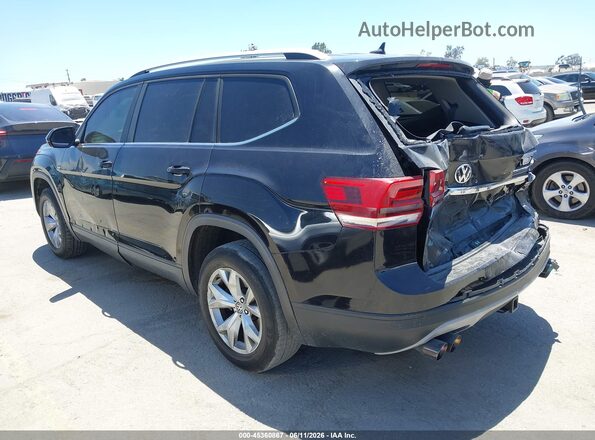 1V2LR2CA6JC523153 2018 VOLKSWAGEN ATLAS Black Հետևի ձախ