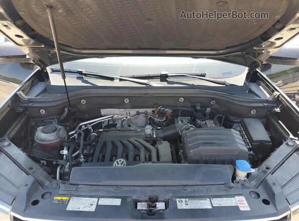 1V2LR2CA6KC563413 2019 VOLKSWAGEN ATLAS Black Widok komory silnika