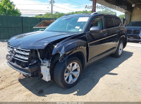 1V2LR2CA6KC611153 2019 VOLKSWAGEN ATLAS Черный Передняя левая четверть