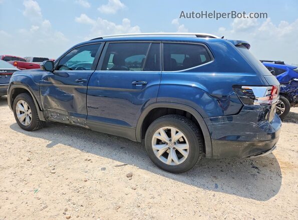 1V2LR2CA7JC538194 2018 VOLKSWAGEN ATLAS Blue Հետևի ձախ