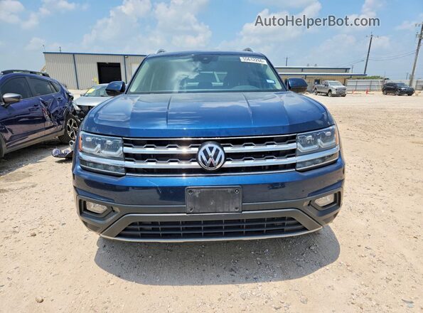 1V2LR2CA7JC538194 2018 VOLKSWAGEN ATLAS Blue Դիմացի տեսք