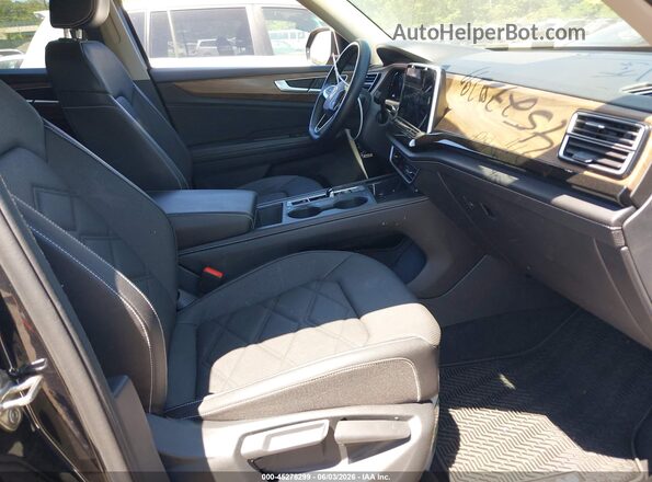 1V2LR2CAXSC554309 2025 VOLKSWAGEN ATLAS Black Widok wnętrza z przodu