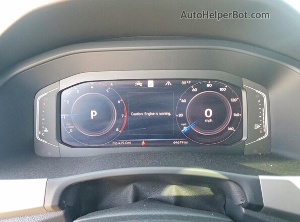 1V2MC2CA2LC205717 2020 VOLKSWAGEN ATLAS Gray Vista del cuadro de instrumentos
