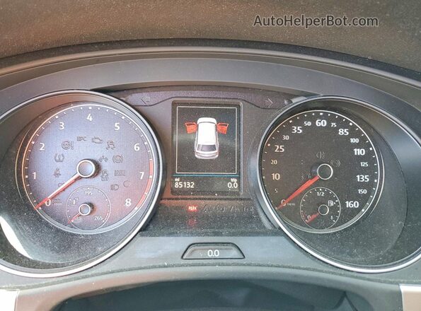 1V2MC2CA6LC204814 2020 VOLKSWAGEN ATLAS Red Вид щитка приладів