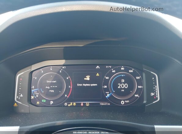 1V2ME2CA8LC208101 2020 VOLKSWAGEN ATLAS Black უკანა სავარძლების ხედი
