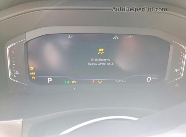 1V2ME2CA8LC227182 2020 VOLKSWAGEN ATLAS White Instrument cluster view