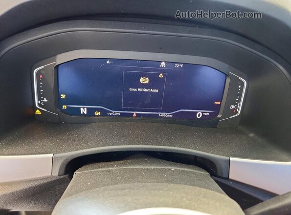 1V2ME2CAXLC212375 2020 VOLKSWAGEN ATLAS Blue Instrument cluster view