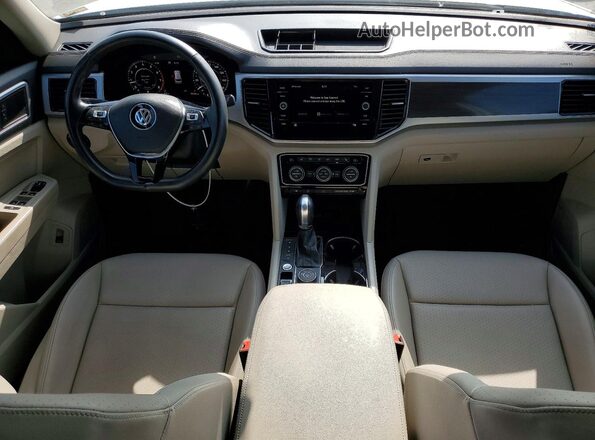 1V2MR2CA0KC520142 2019 VOLKSWAGEN ATLAS White Widok deski rozdzielczej