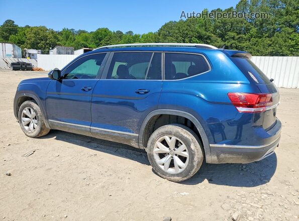 1V2MR2CA5JC539140 2018 VOLKSWAGEN ATLAS Blue Հետևի ձախ