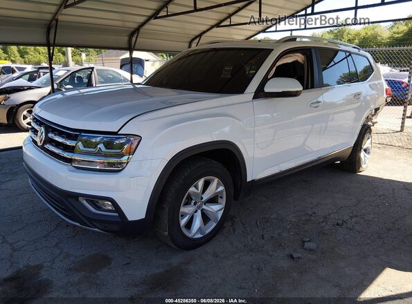 1V2MR2CA9JC510126 2018 VOLKSWAGEN ATLAS White Передня ліва чверть