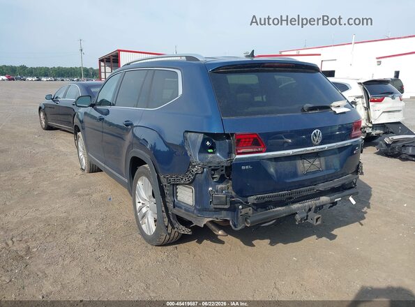 1V2NR2CA2JC525975 2018 VOLKSWAGEN ATLAS Blue Trasero izquierdo