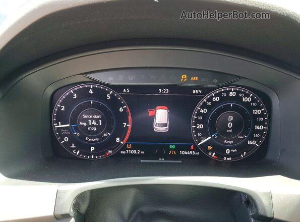 1V2NR2CA4JC580170 2018 VOLKSWAGEN ATLAS Black Widok zestawu wskaźników